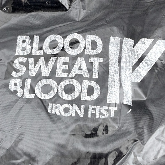 IRON Fist Athletic Positive Mental Attitude Black Tee Short Sleeve Shirt Large - Picture 1 of 4